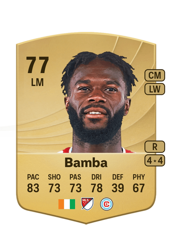 Jonathan Bamba 77 EA FC
