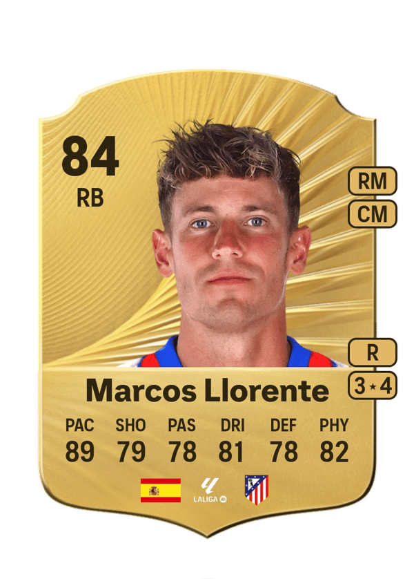 Marcos Llorente 84 EA FC