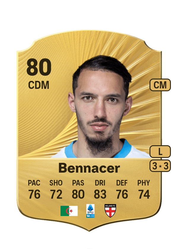 Ismaël Bennacer 83 EA FC