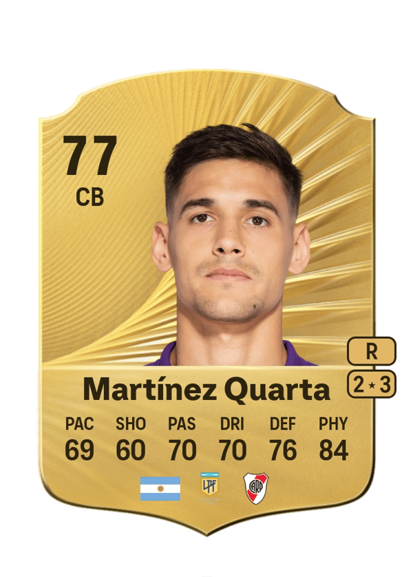 Lucas Martínez Quarta 77 EA FC