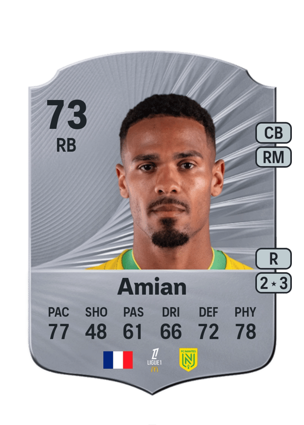 Kelvin Amian 73 EA FC
