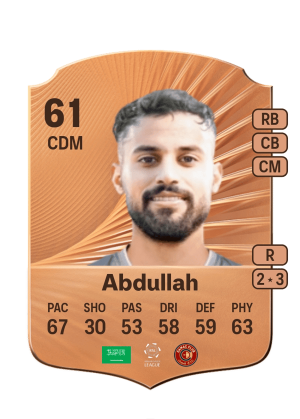 Tareq Abdullah 61 EA FC