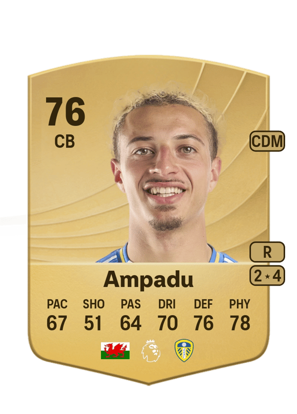 Ethan Ampadu 76 EA FC