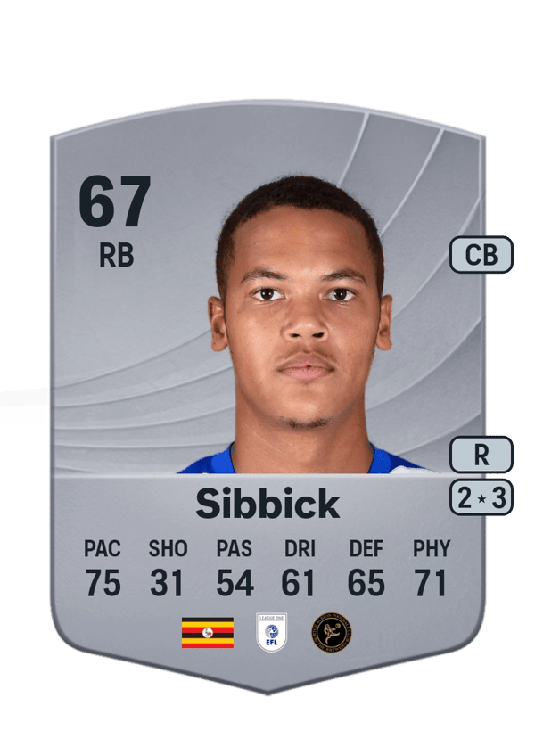 Toby Sibbick 67 EA FC