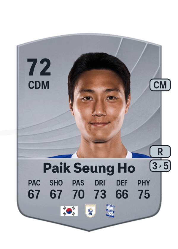 Paik Seung Ho 72 EA FC