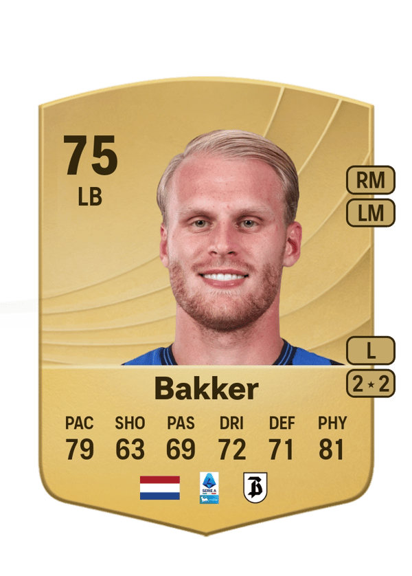 Mitchel Bakker 75 EA FC