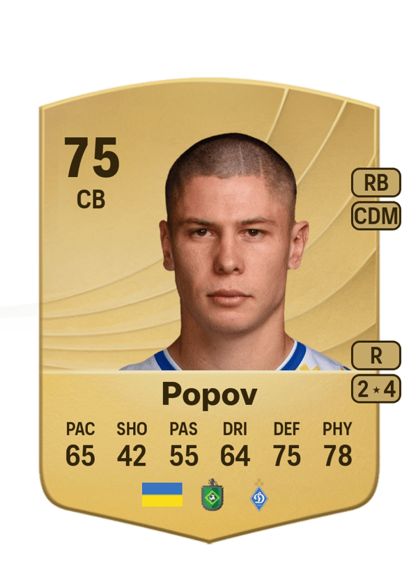 Denys Popov 75 EA FC