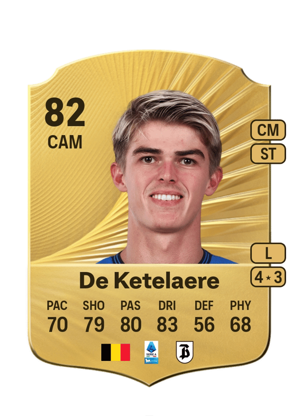 Charles De Ketelaere 82 EA FC