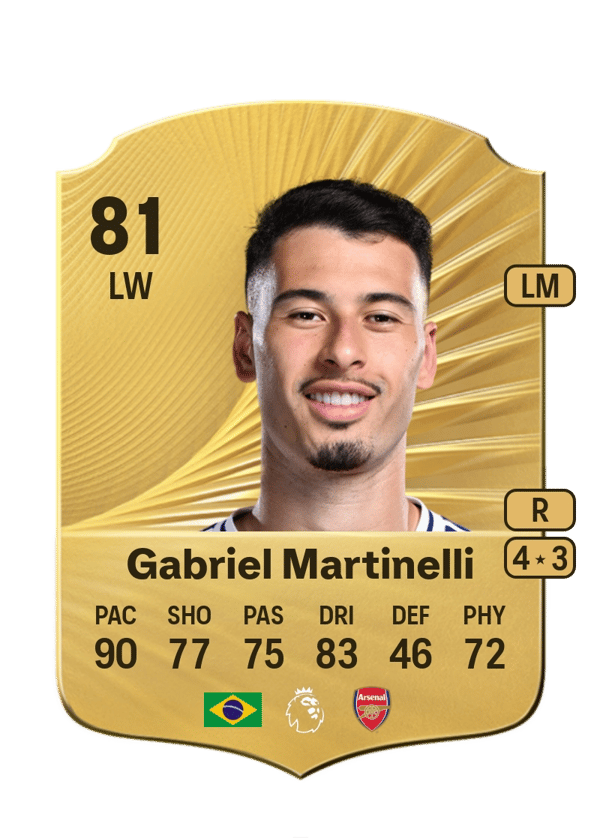 Gabriel Martinelli 81 EA FC