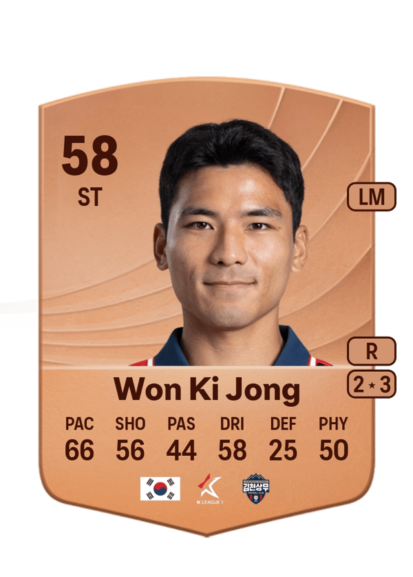 Won Ki Jong 58 EA FC