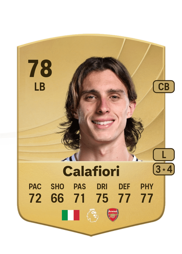 Riccardo Calafiori 78 EA FC