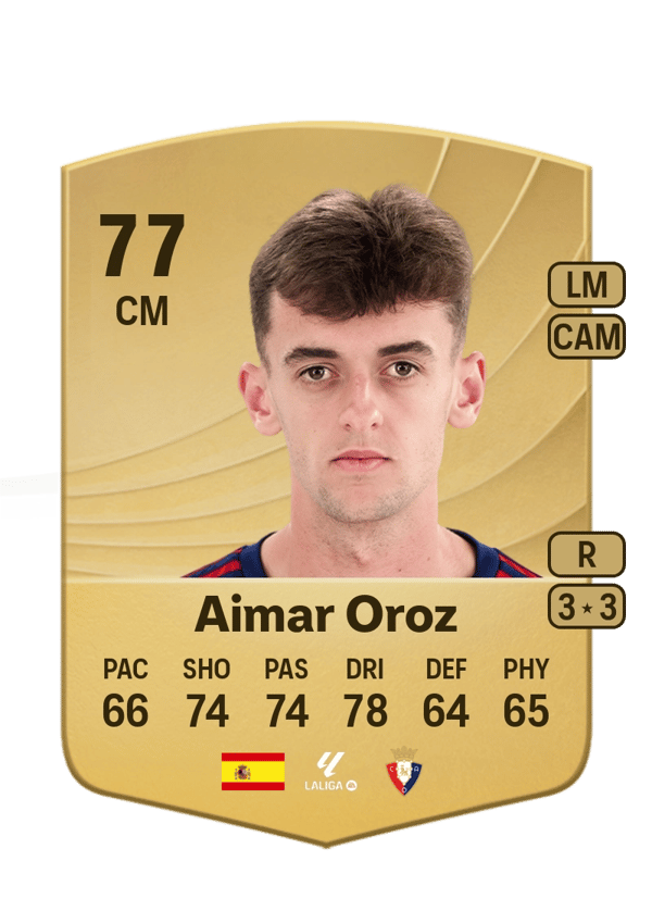 Aimar Oroz 77 EA FC
