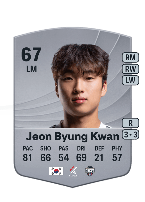 Jeon Byung Kwan 67 EA FC