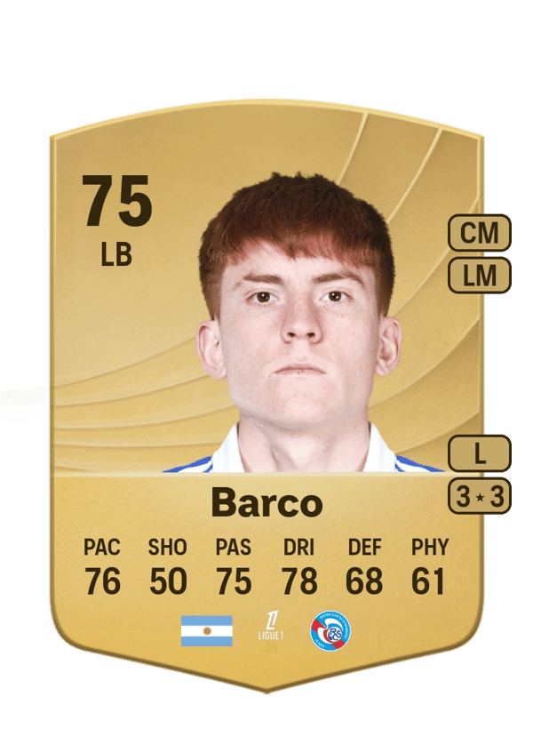 Valentín Barco 75 EA FC
