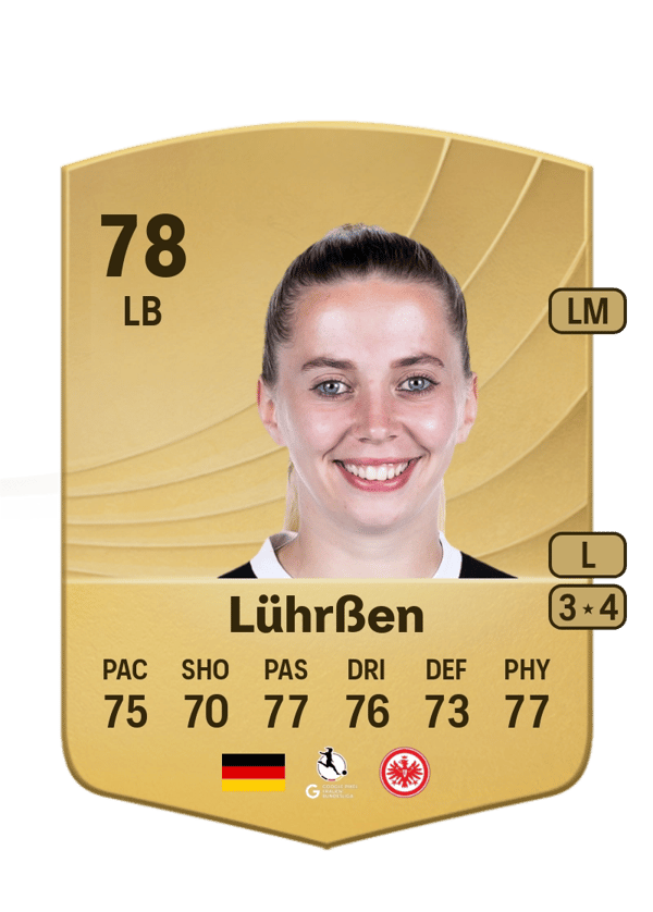 Nina Lührßen 78 EA FC