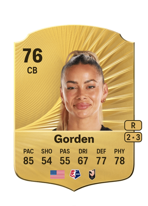 Sarah Gorden 76 EA FC