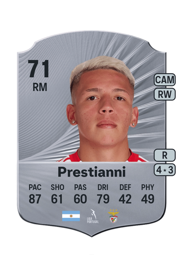 Gianluca Prestianni 71 EA FC