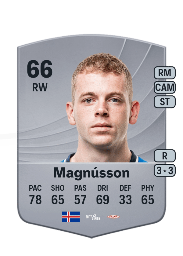 Sævar Atli Magnússon 66 EA FC