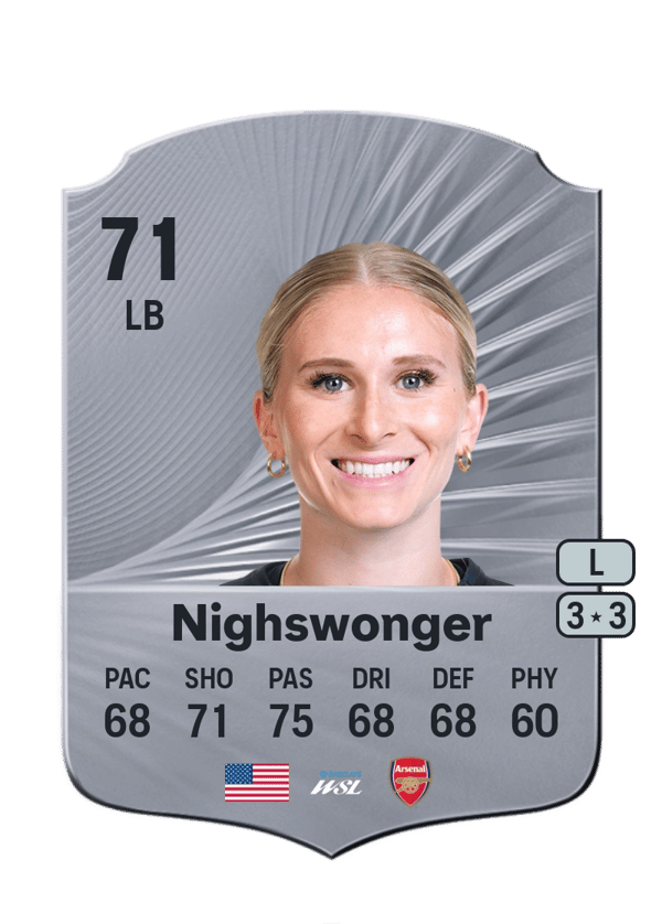 Jenna Nighswonger 71 EA FC