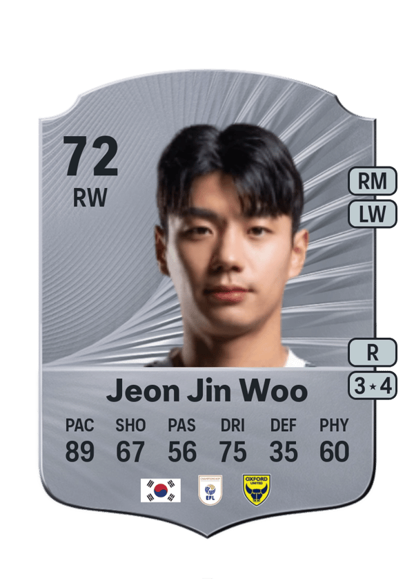 Jeon Jin Woo 72 EA FC