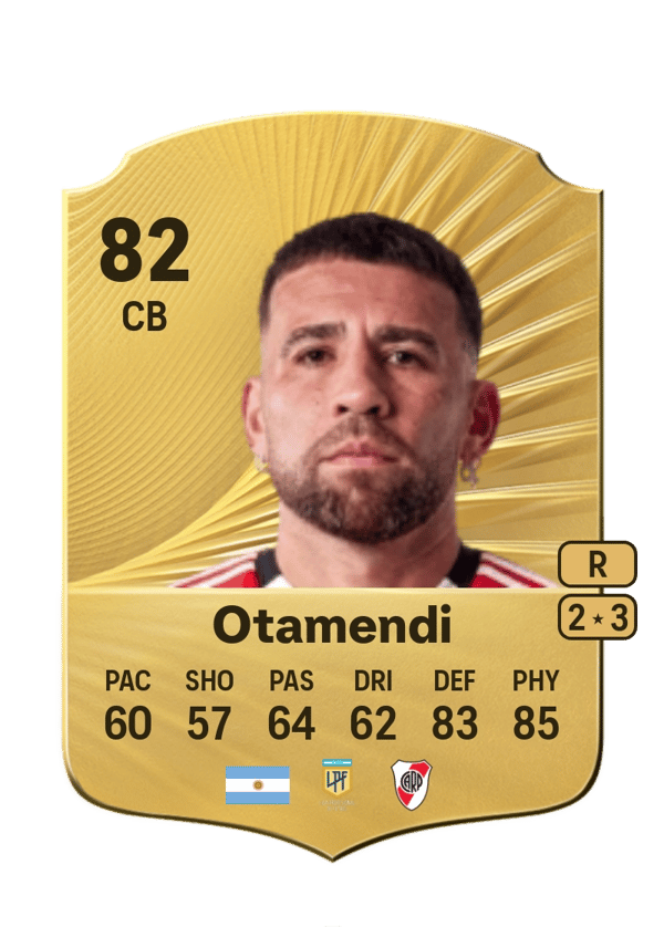 Nicolás Otamendi 82 EA FC