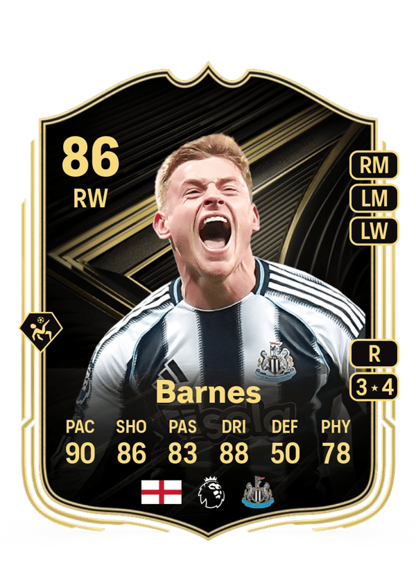 Harvey Barnes 86 EA FC