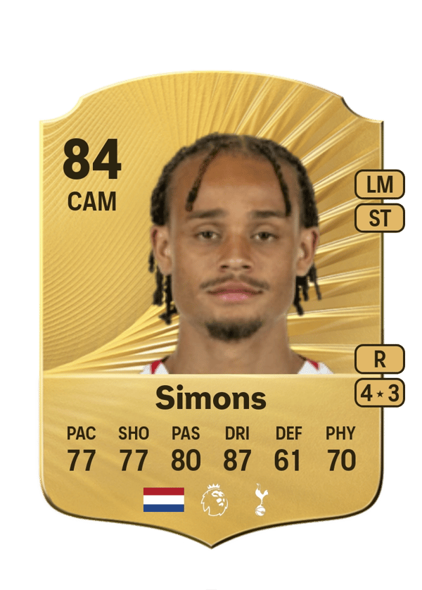 Xavi Simons 84 EA FC
