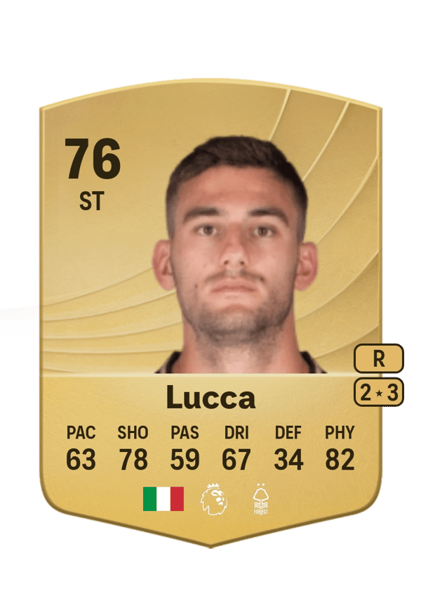 Lorenzo Lucca 76 EA FC