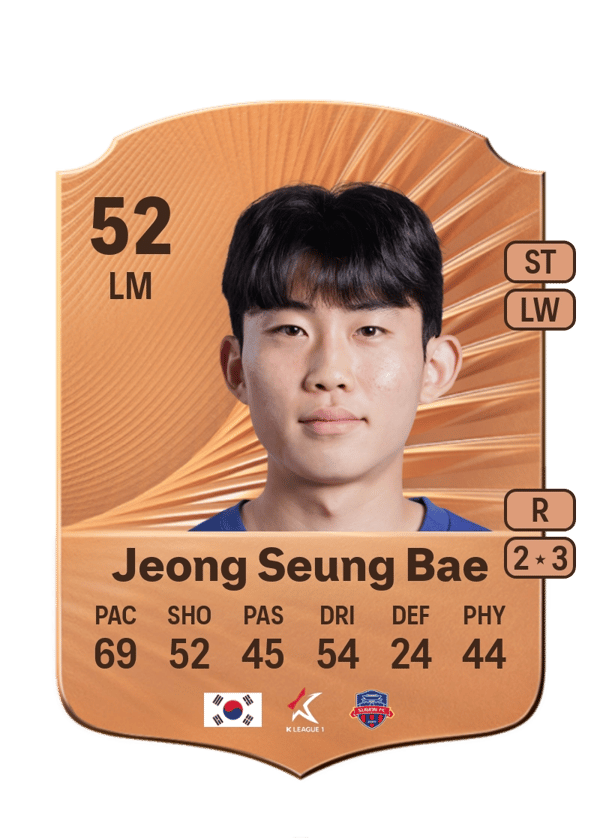 Jeong Seung Bae 52 EA FC
