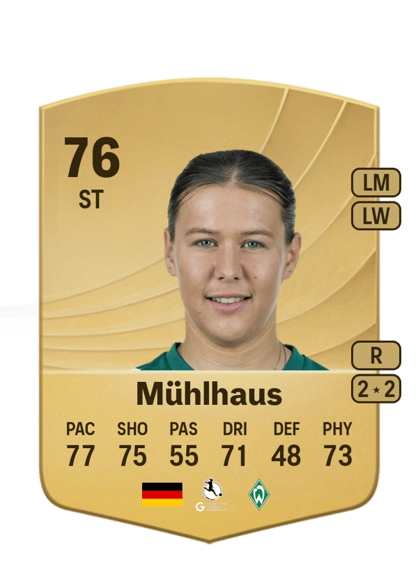 Larissa Mühlhaus 76 EA FC