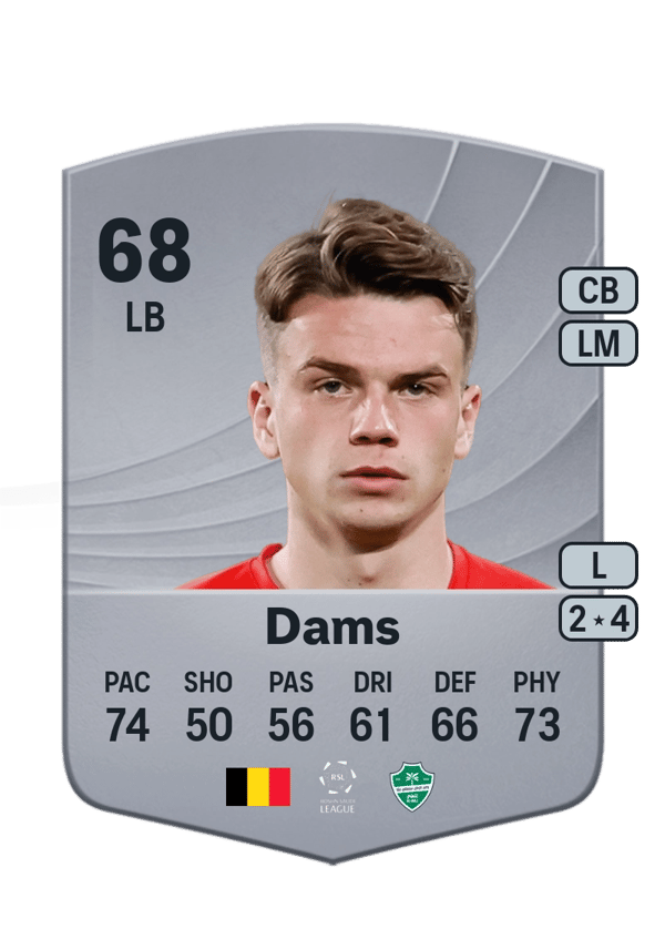 Matteo Dams 68 EA FC