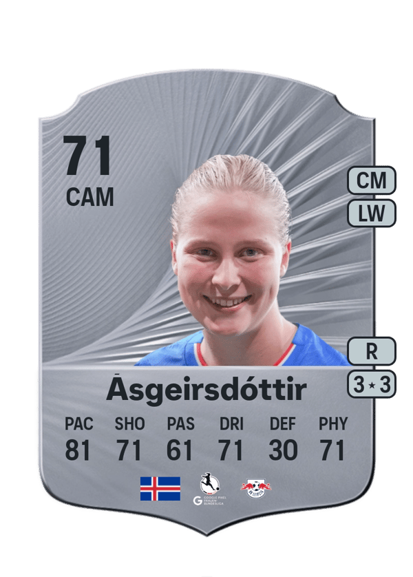 Emilía Ásgeirsdóttir 71 EA FC