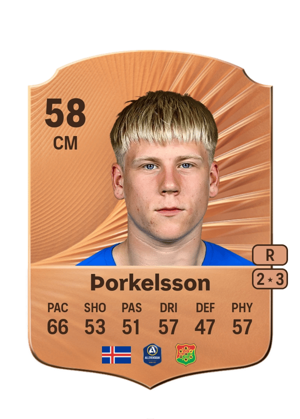 Róbert Frosti Þorkelsson 58 EA FC