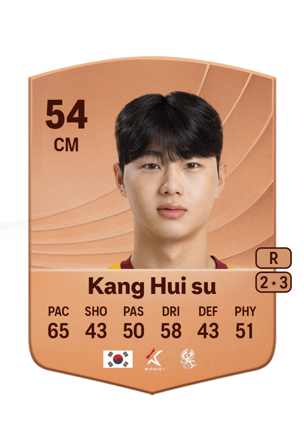 Kang Hui su 54 EA FC