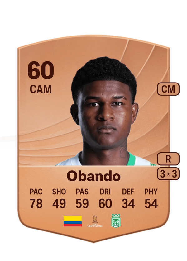 Juan David Obando 60 EA FC