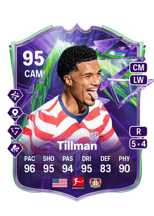 Malik Tillman 95 EA FC