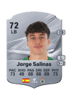 Jorge Salinas, FC 27 sürümünde 72 reytingli