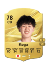 Tōko Koga, in FC 27 mit 78 bewertet