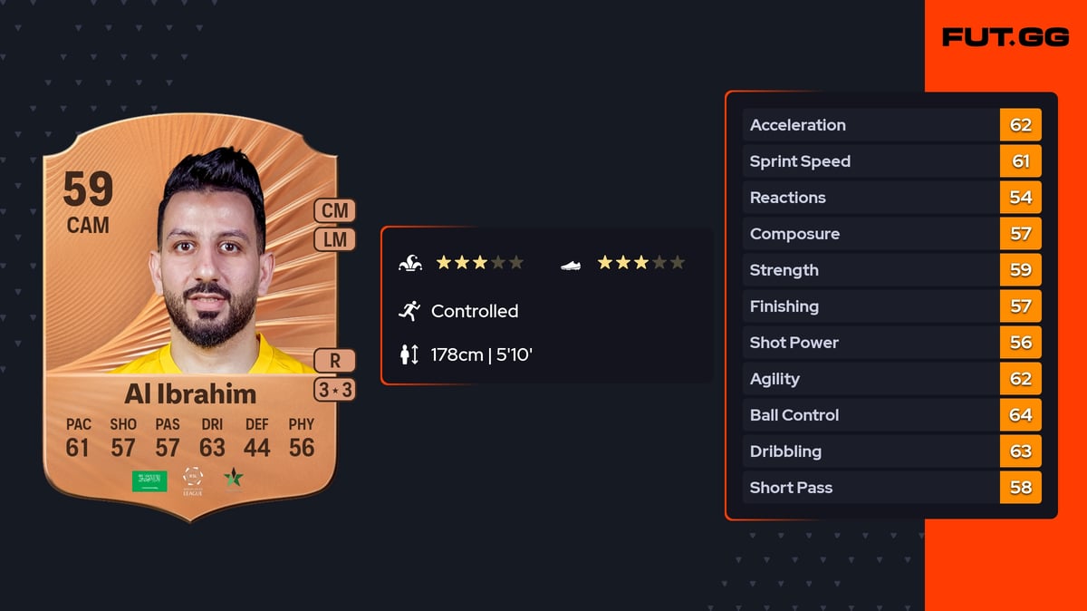 Riyadh Al Ibrahim EA FC 26 Ratings, Prices & Cards - FUT.GG