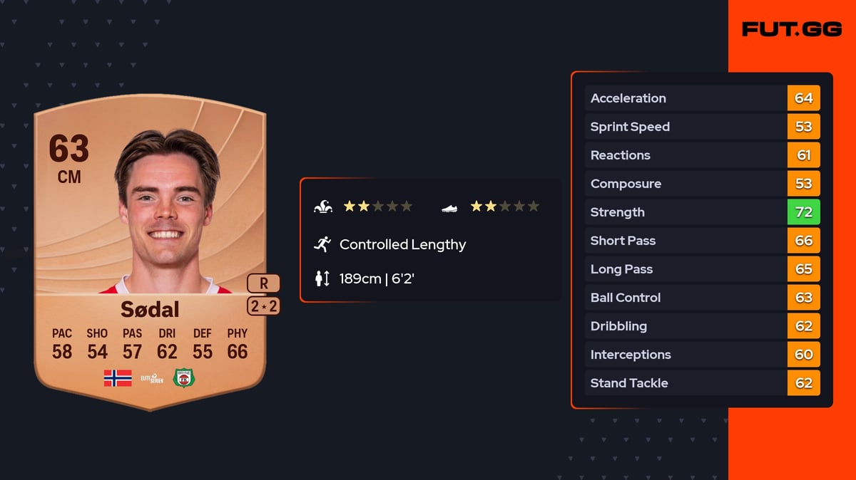 Lars Erik Sødal Common 63 OVR CM - EA FC 26 - FUT.GG