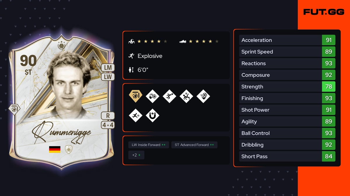 Karl-Heinz Rummenigge FC 27 Rating - 90 OVR - FUT.GG