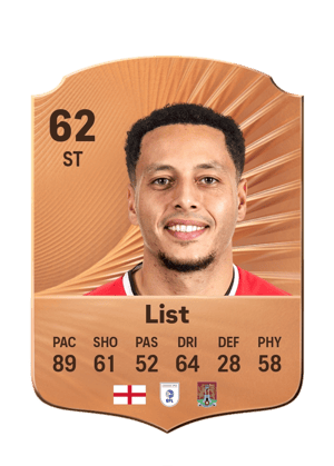 List - 62 - Rare