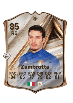 Zambrotta - 85 - Debut International Icon