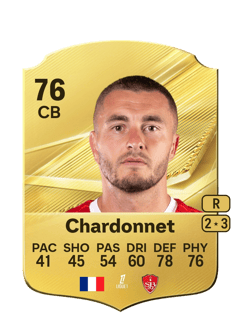 Carte de Brendan Chardonnet