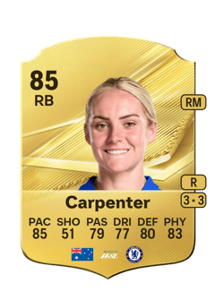 Carte de Ellie Carpenter