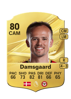 Carte de Mikkel Damsgaard