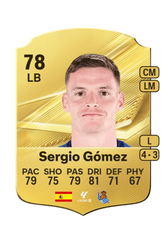 Carte de Sergio Gómez
