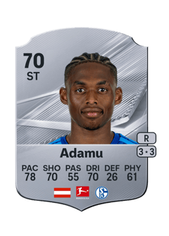 Carte de Junior Adamu