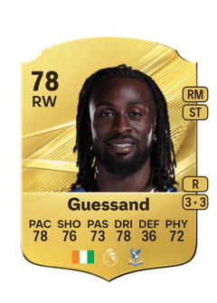 Carte de Evann Guessand