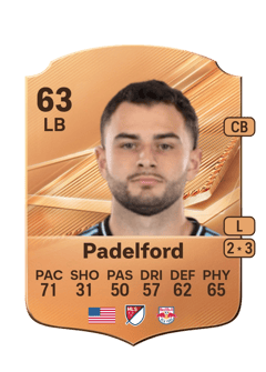 Carte de Devin Padelford